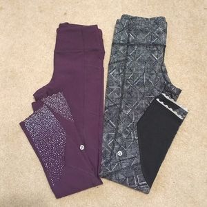 2 RARE Lululemon leggings